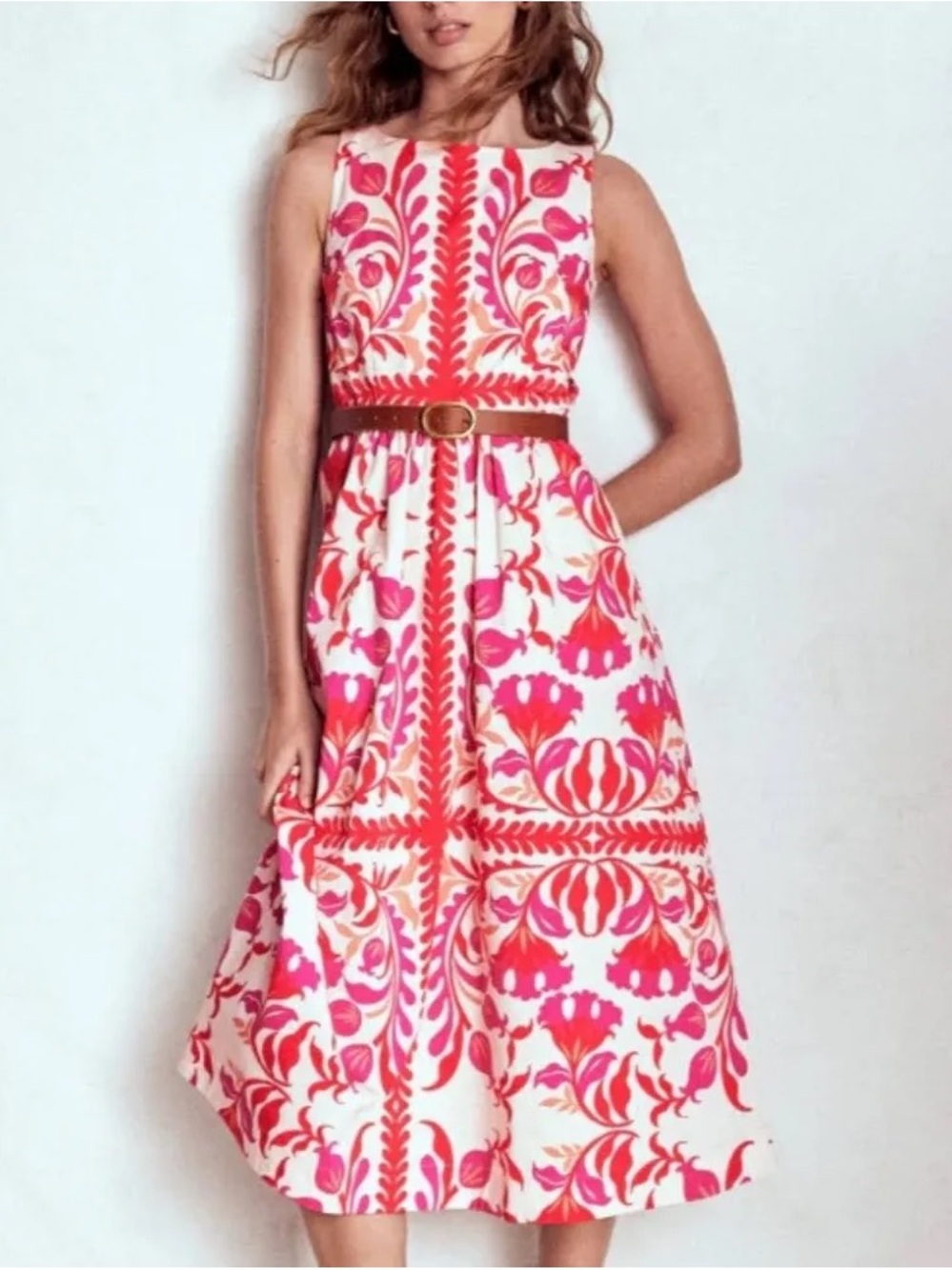 Boden Lauren Cotton midi dress size US 8